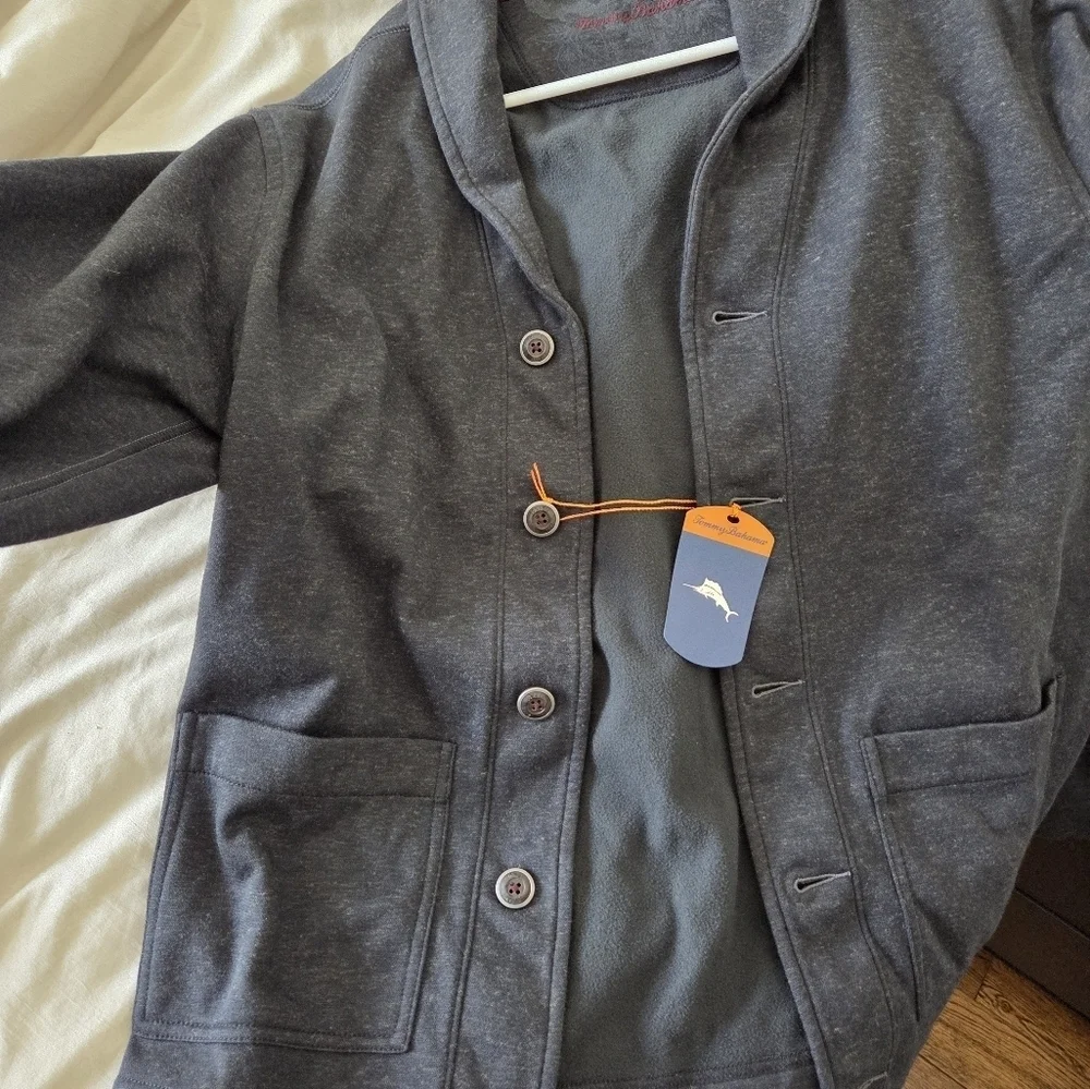 Tommy Bahama Mens Cardigan Soft Polyester/ Wool Blend Size Small